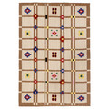 KNYLHAVREN Rug, flatwoven, brown/handmade, 170x240 cm