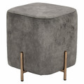 Pouffe Izbit Velvet, light grey