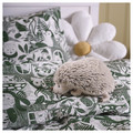 SKOGSDUVA Soft toy, hedgehog/beige, 21 cm