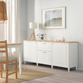 BESTÅ Storage combination with drawers, white, Smeviken/Kabbarp white, 180x42x76 cm