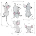 Wall Sticker Set - Mice Family