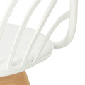 Chair with Armrests Sirena, white