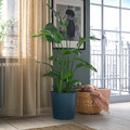 ÅKERBÄR Plant pot, in/outdoor dark blue, 32 cm