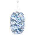 SOLVINDEN Pendant lamp, spotted solar-powered/blue, 43 cm