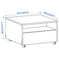 GARNANÄS Coffee table, white, 65x65 cm