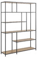 Shelving Unit Seaford XIV, oak/black