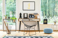 Chair with Seat Pad HarryArm, black