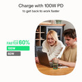 GREEN CELL Cable USB-C-USB-C PowerStream 100W, braid 1.2m, black