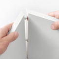 EKET Media storage combination, white/brown walnut effect, 175x35x35 cm