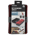 Organisers for Drawers Set of 7, black/red