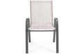 Elegant Outdoor Table with 2 Chairs, Duo 60 cm, grey