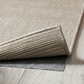 LUFTFARTYG Rug flatwoven, in/outdoor, beige/stripe, 160x230 cm