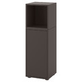 EKET Storage combination with feet, dark grey, 35x35x107 cm