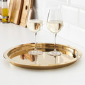 GLATTIS Tray, brass colour, 38 cm