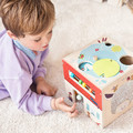 LILLIPUTIENS Wooden Activity Cube - Farm 12m+