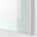 BESTÅ Shelf unit with glass door, white Glassvik/white/light green clear glass, 60x22x64 cm
