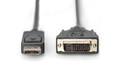 Digitus DisplayPort Cable 1080p 60Hz FHD Type DP / DVI-D (24 + 1) M / M 2m