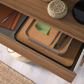 EKET Wall-mounted storage combination, with 2 drawers/walnut effect, 70x35x35 cm