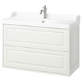 TÄNNFORSEN / RUTSJÖN Wash-stnd w drawers/wash-basin/tap, white, 102x49x74 cm