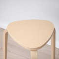 NORDEN / KYRRE Table and 4 stools, white/birch, 26/89/152 cm