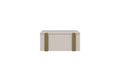 Wall-Mounted Bedside Table Verica Set of 2, cashmere/gold handles