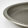 BLODOLVON Candle dish, grey, 34 cm