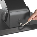 MacLean Sit-stand Desktop Workstation MC-792, black