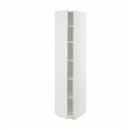 METOD High cabinet with shelves, white/Stensund white, 40x60x200 cm