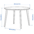 LISABO / KARLPETTER Table and 4 chairs, black/Gunnared light green black, 105 cm