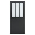 GoodHome Industrial Internal Door 80, left, black