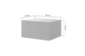 Wall-Mounted Bedside Table Scalia 50 Set of 2, matt white