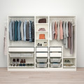 PAX Wardrobe combination, white, 250x58x201 cm