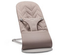 BABYBJÖRN Bouncer Bliss Woven, Petal quilt Light grey frame