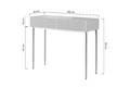 Modern Console Table Dresser Dressing Table Nicole, black, matt black