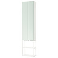 ENHET Storage combination, white/pale grey-green, 60x32x255 cm