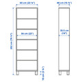 BESTÅ Cabinet unit, dark grey, 60x40x202 cm