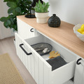 BESTÅ Storage combination with drawers, white, Sutterviken/Kabbarp white, 180x42x76 cm