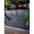 RUNNEN Floor decking, outdoor, textile dark grey, 0.81 m²