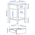 TONSTAD Bedroom furniture, set of 3, oak veneer, 160x200 cm