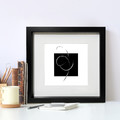 GoodHome Picture Frame Islande 30 x 30 cm, black