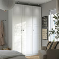 PAX / TYSSEDAL Wardrobe combination, white/white, 150x60x236 cm