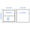 EKET Wall-mounted storage combination, walnut effect, 105x35x70 cm
