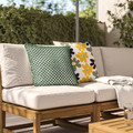 TOFTÖ Cushion cover, dark grey-green outdoor/indoor , 50x50 cm