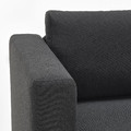 SKÖNABÄCK 2-seat sofa-bed, Knisa dark grey