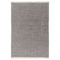 TÅRGRÄS Rug, flatwoven, dark grey/handmade, 170x240 cm