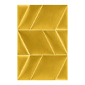 Upholstered Wall Panel Triangle Stegu Mollis 15x30cm 2pcs L, yellow