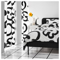KLIPPBRÄCKA Pre-cut fabric, white/black, 150x300 cm