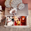 SMÅSTAD Bench with toy storage, white, white, 90x50x48 cm