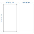 EKET Wall-mounted cabinet combination, white/multicolour, 175x35x70 cm