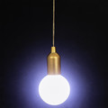 Pendant LED Lamp L, battery-operated, gold